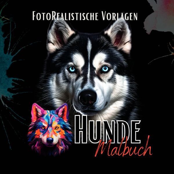 Cover: 9783758414251 | Malbuch Hunde "Fotorealistisch". | Lucy´s Schwarze Malbücher | Buch