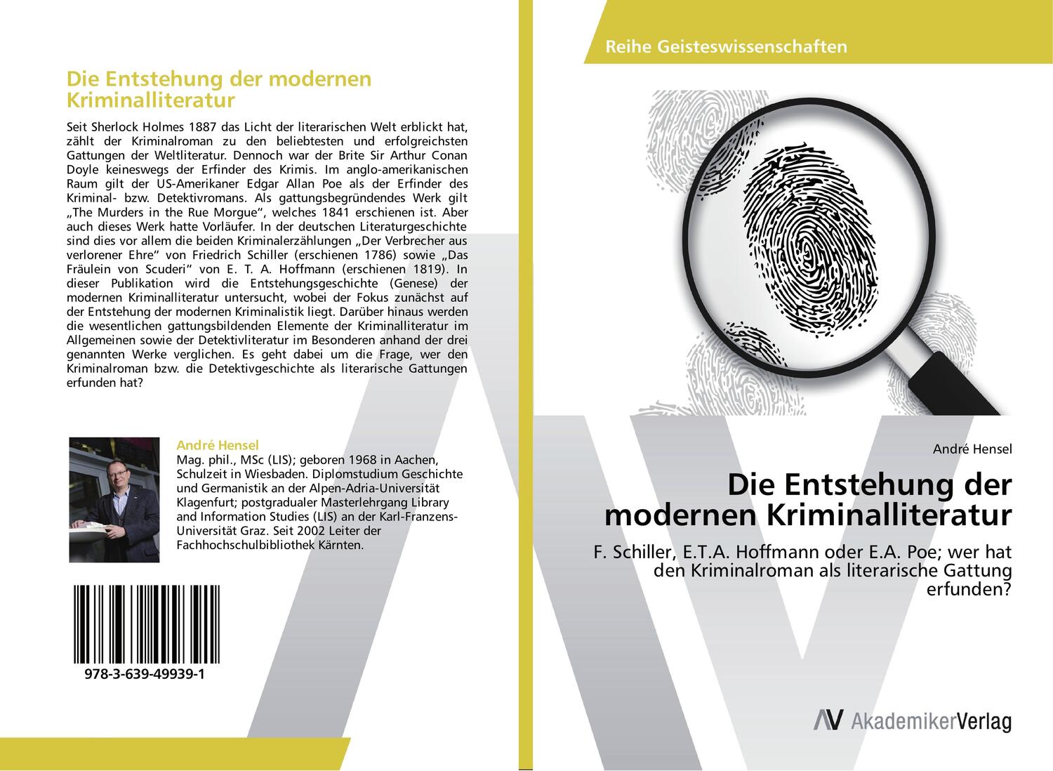 Cover: 9783639499391 | Die Entstehung der modernen Kriminalliteratur | André Hensel | Buch