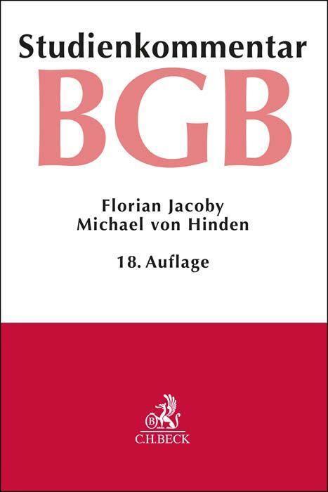 Cover: 9783406792236 | Bürgerliches Gesetzbuch | Studienkommentar | Florian Jacoby (u. a.)