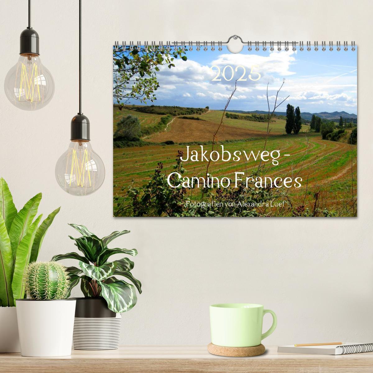 Bild: 9783435634439 | Jakobsweg - Camino Frances (Wandkalender 2025 DIN A4 quer),...