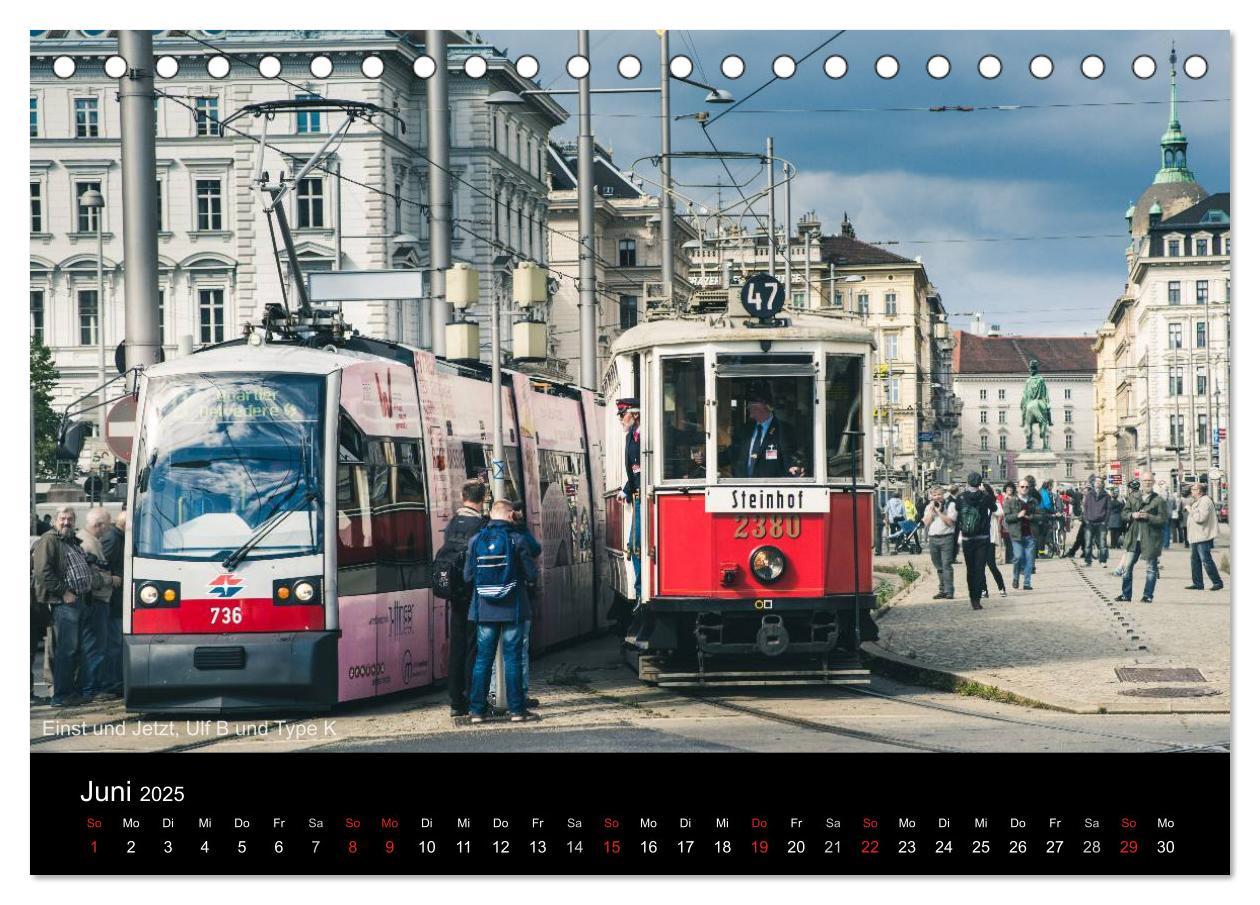 Bild: 9783435497669 | Historische Straßenbahnen in Wien (Tischkalender 2025 DIN A5 quer),...