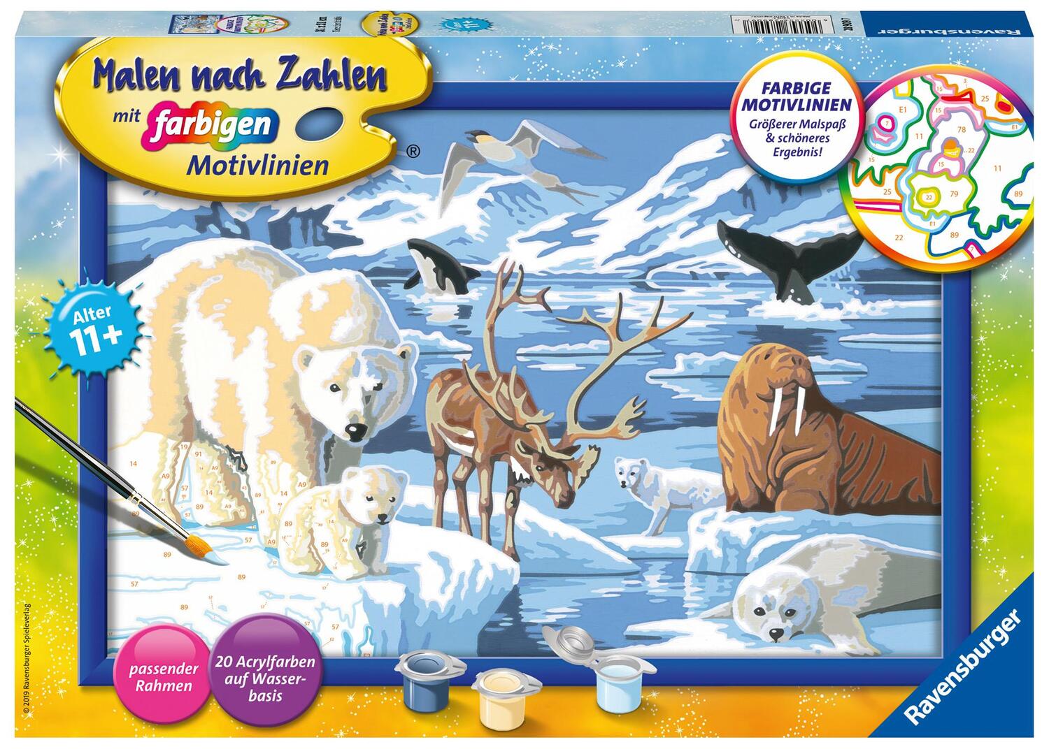 Cover: 4005556289097 | Tiere der Arktis Malen nach Zahlen Serie C | Spiel | Deutsch | 2019