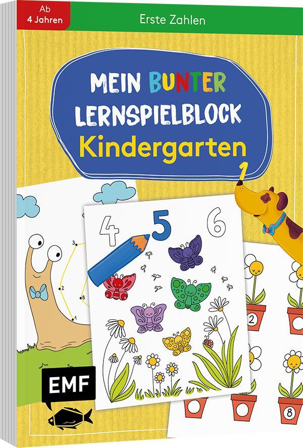 Cover: 9783745909166 | Mein bunter Lernspielblock - Kindergarten: Erste Zahlen | Taschenbuch