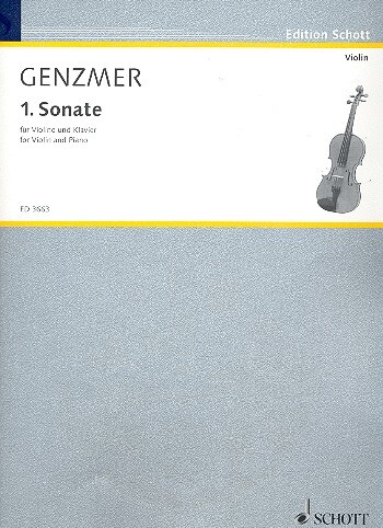 Cover: 9790001043885 | 1. Sonata GeWV 222 | Harald Genzmer | Buch | 1985 | Schott Music
