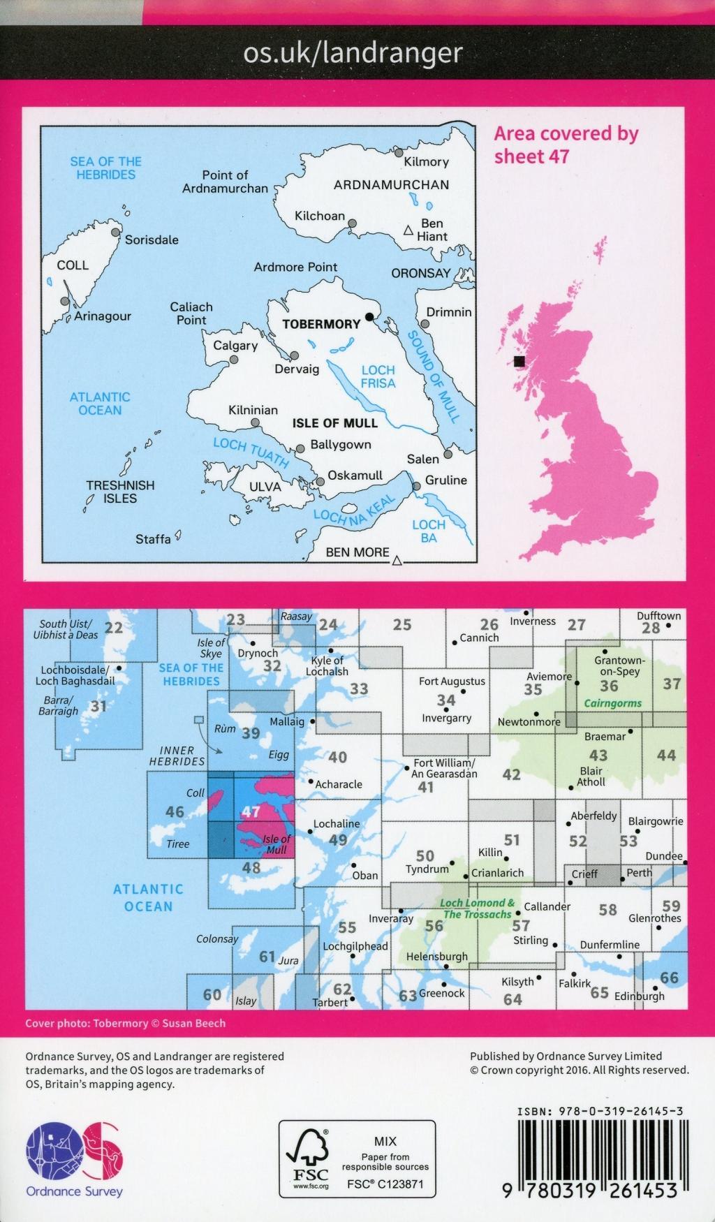 Bild: 9780319261453 | Tobermory &amp; North Mull | Ordnance Survey | (Land-)Karte | Englisch