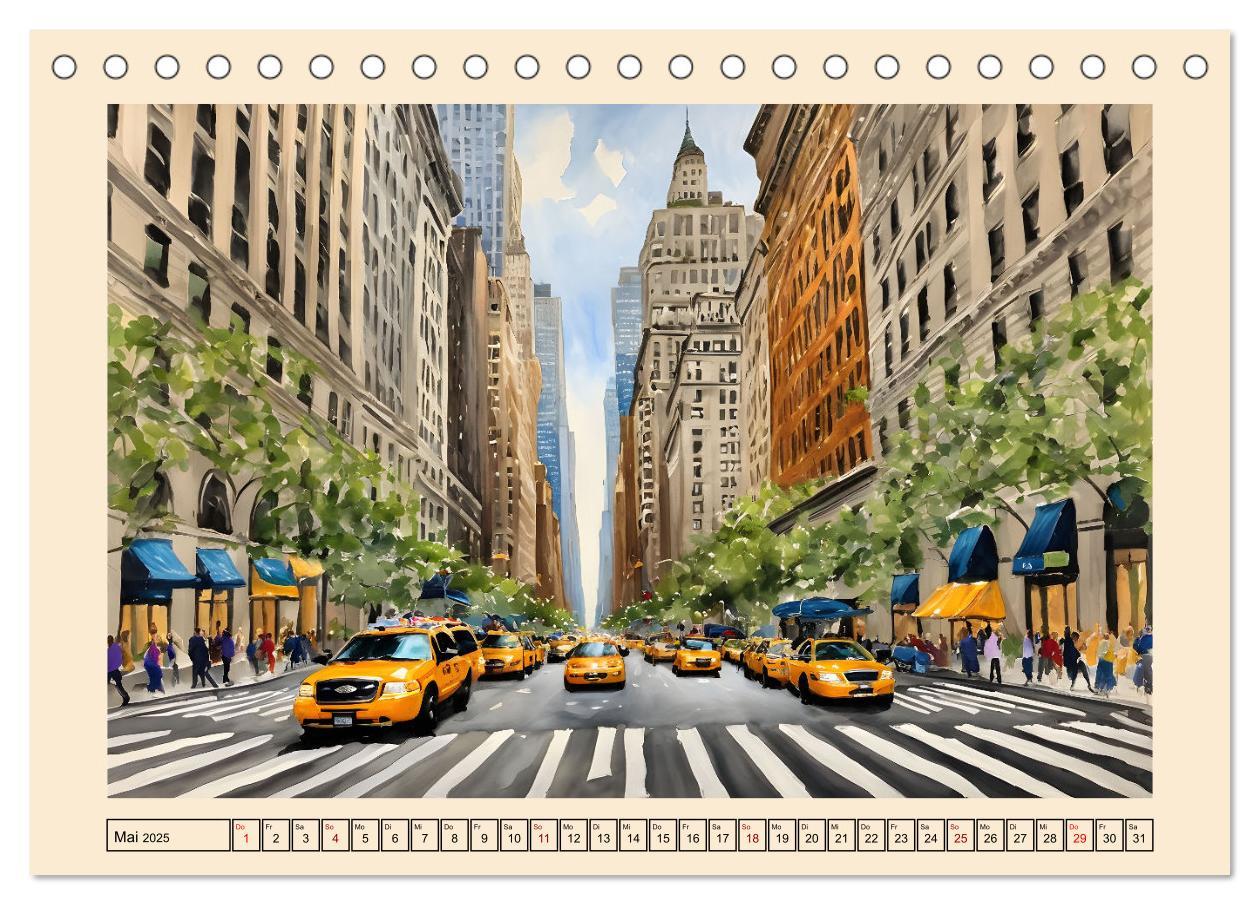 Bild: 9783457218471 | Sightseeing New York (Tischkalender 2025 DIN A5 quer), CALVENDO...