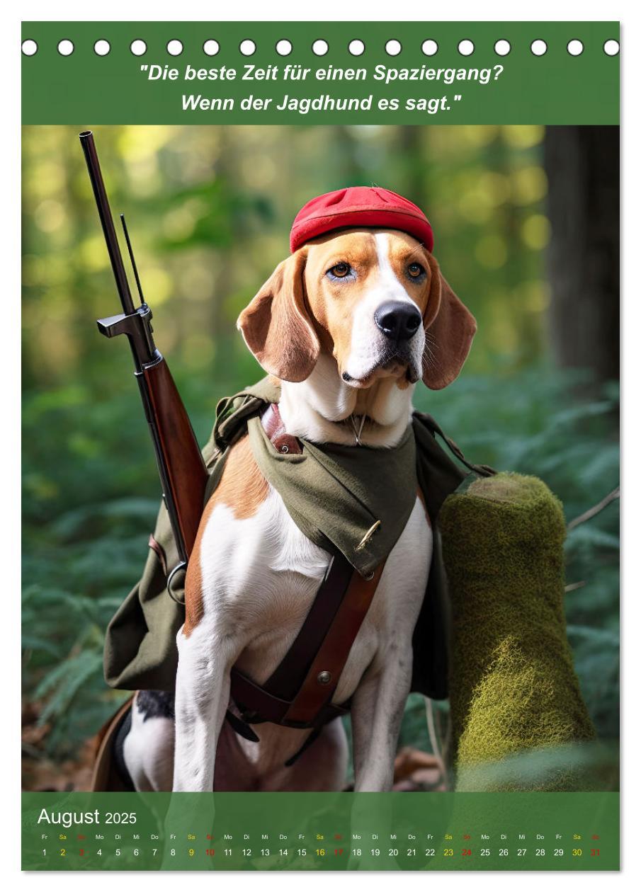 Bild: 9783435979899 | Lustige Jagdhunde mit Jägerlatein (Tischkalender 2025 DIN A5 hoch),...