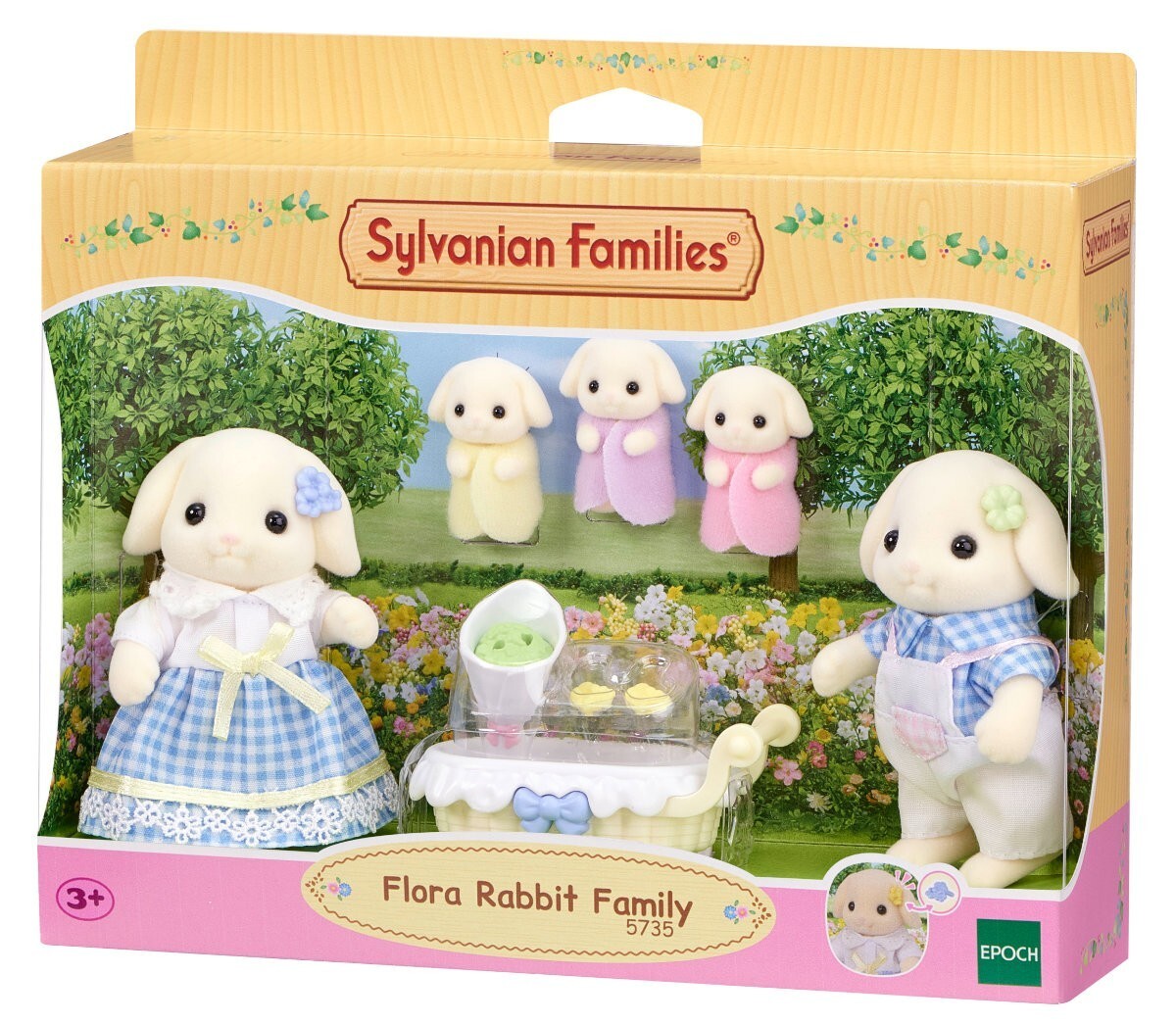 Cover: 5054131057353 | Sylvanian Families 5735 - Flora Rabbit Family, Kaninchen-Familie,...