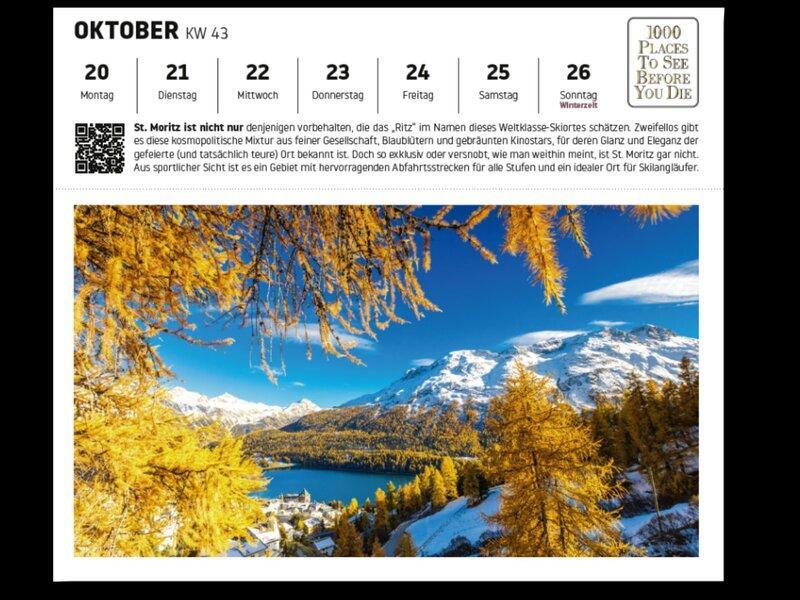 Bild: 9783961417568 | Alpen 2025 | 1000 Places Postkartenkalender | Schulz Andreas | 53 S.