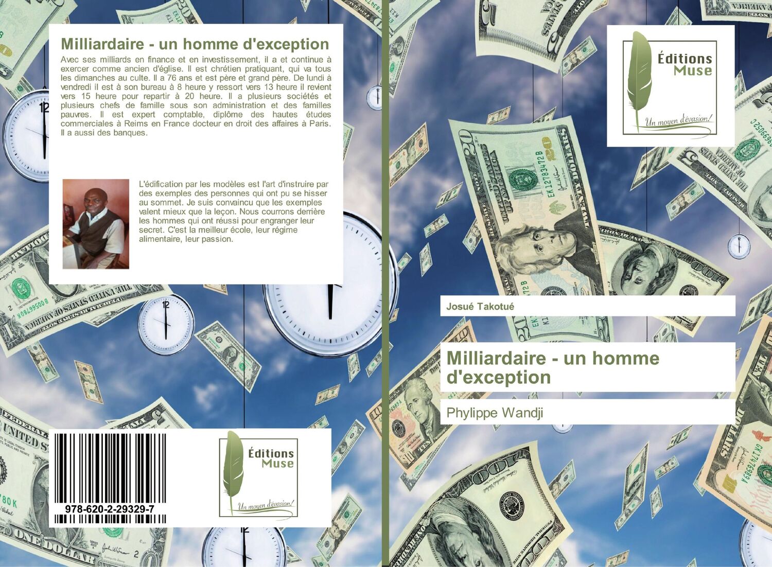 Cover: 9786202293297 | Milliardaire - un homme d'exception | Phylippe Wandji | Josué Takotué