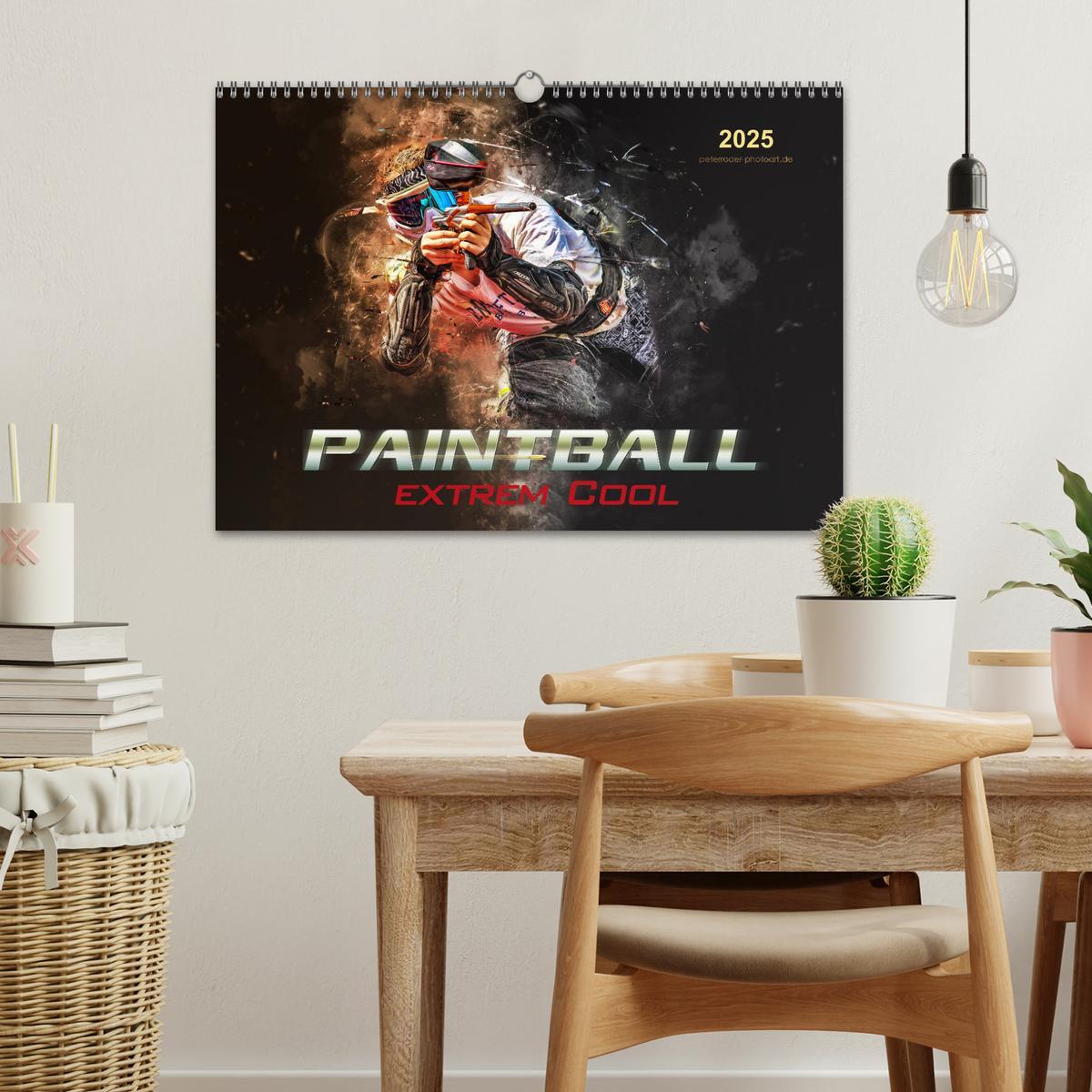 Bild: 9783435387434 | Paintball - extrem cool (Wandkalender 2025 DIN A3 quer), CALVENDO...