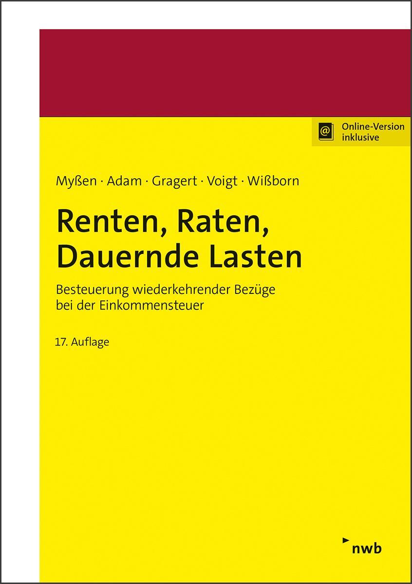 Cover: 9783482546372 | Renten, Raten, Dauernde Lasten | Michael Myßen (u. a.) | Bundle | 2021