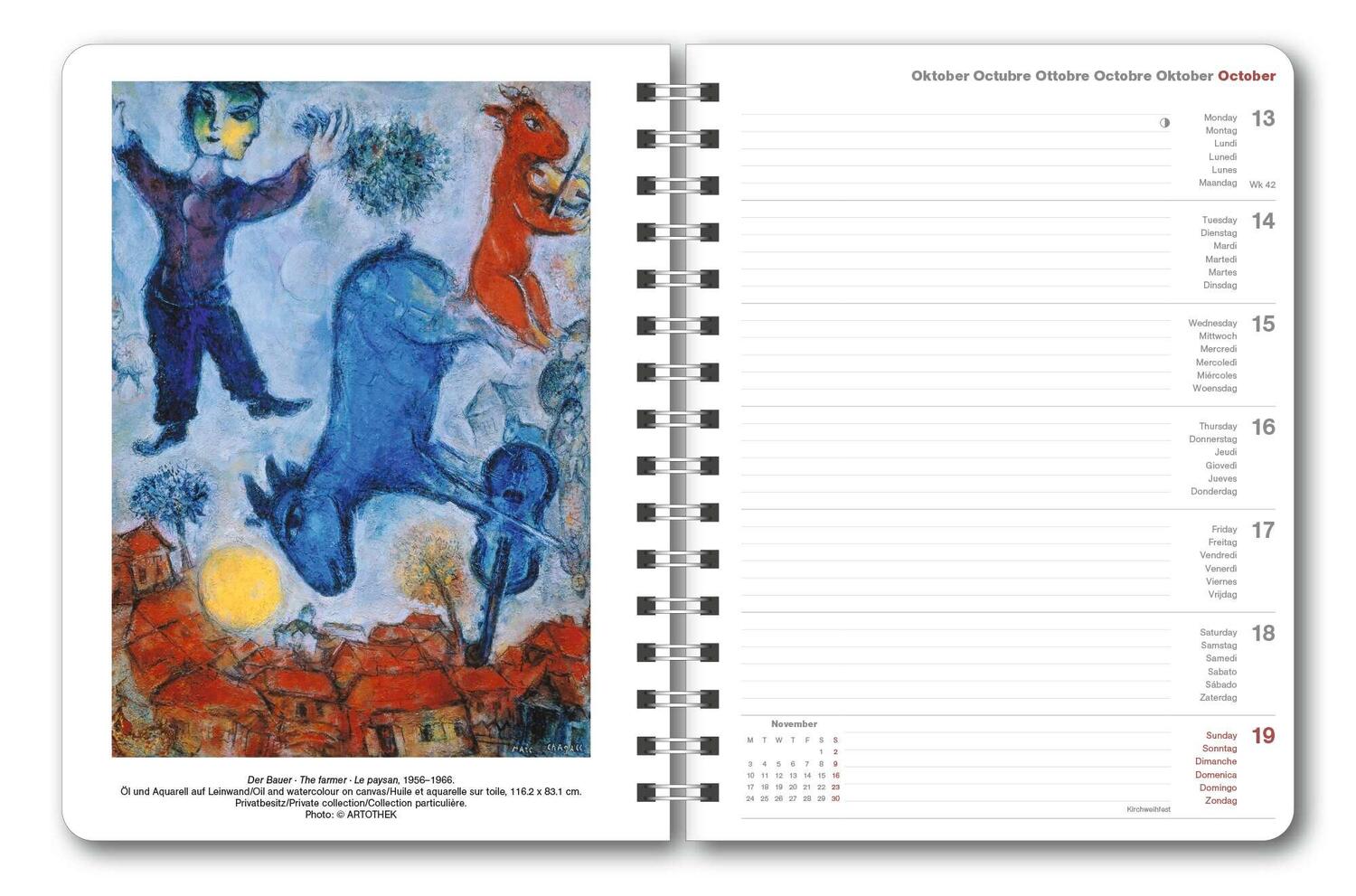 Bild: 4002725994776 | Marc Chagall 2025 - Diary - Buchkalender - Taschenkalender -...