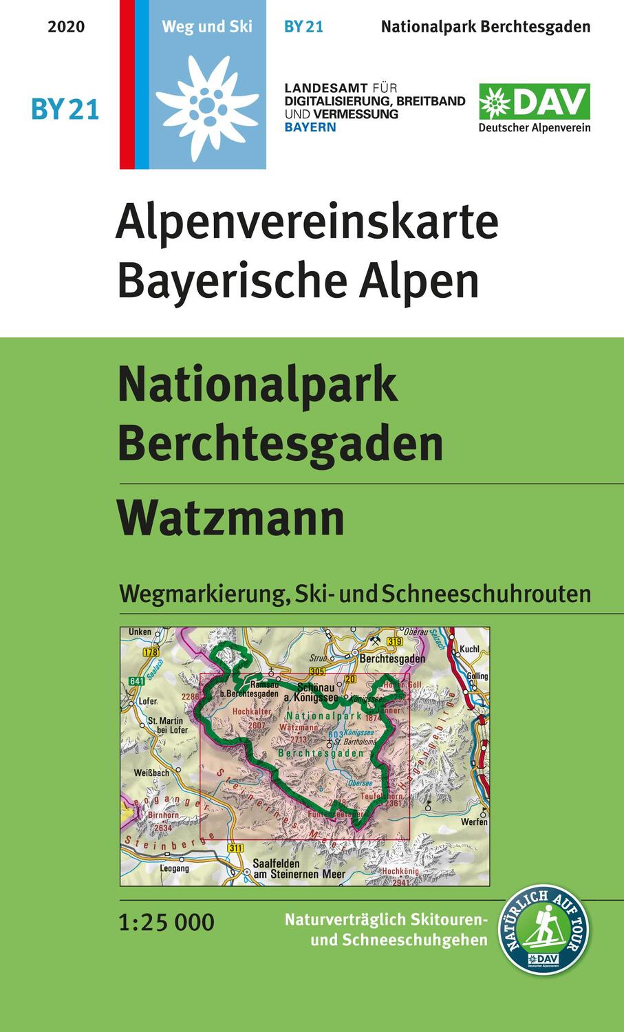 Cover: 9783937530956 | DAV Alpenvereinskarte Bayerische Alpen 21. Nationalpark...