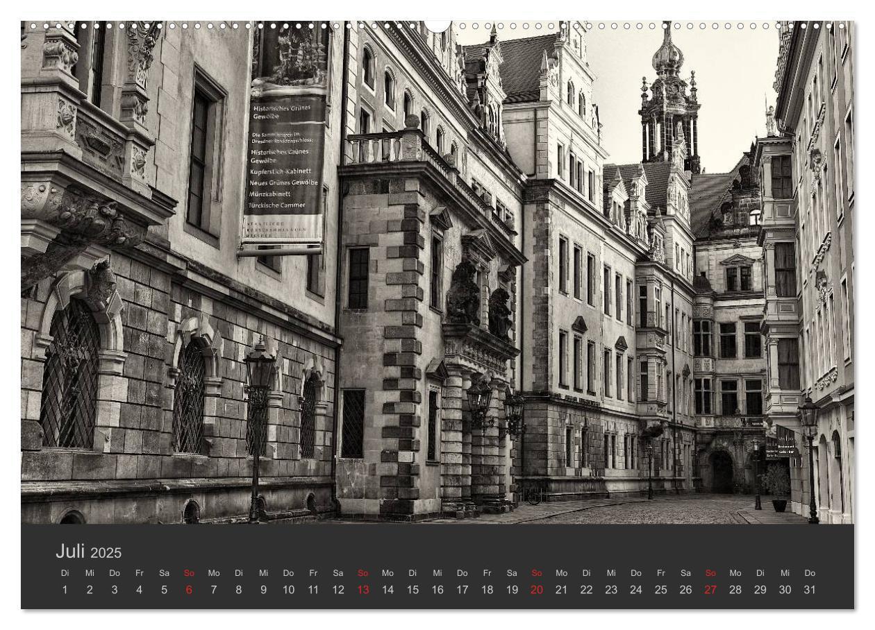 Bild: 9783435754083 | Dresden Schwarz Weiss 2025 (Wandkalender 2025 DIN A2 quer),...