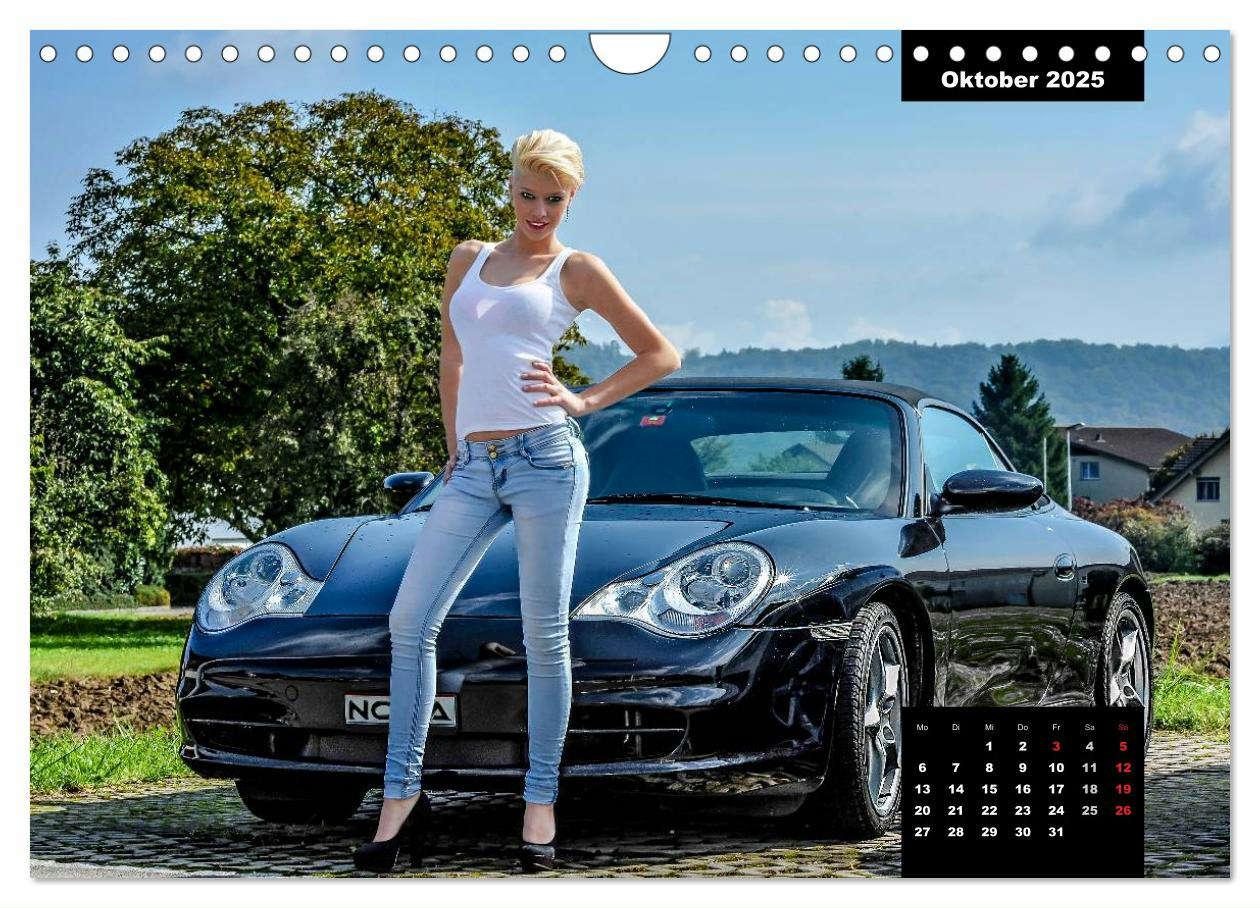 Bild: 9783435638581 | Kurven - Fieber - Modelle und Autos (Wandkalender 2025 DIN A4...