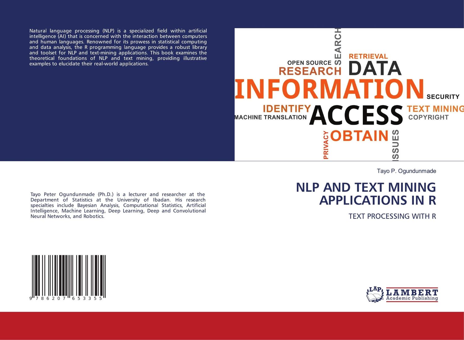 Cover: 9786207653355 | NLP AND TEXT MINING APPLICATIONS IN R | TEXT PROCESSING WITH R | Buch