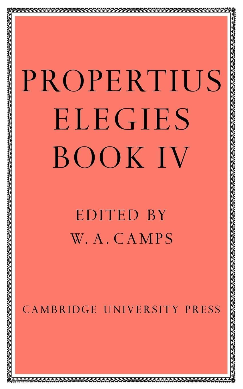 Cover: 9780521125994 | Propertius | Elegies Book 4 | Propertius (u. a.) | Taschenbuch | 2008