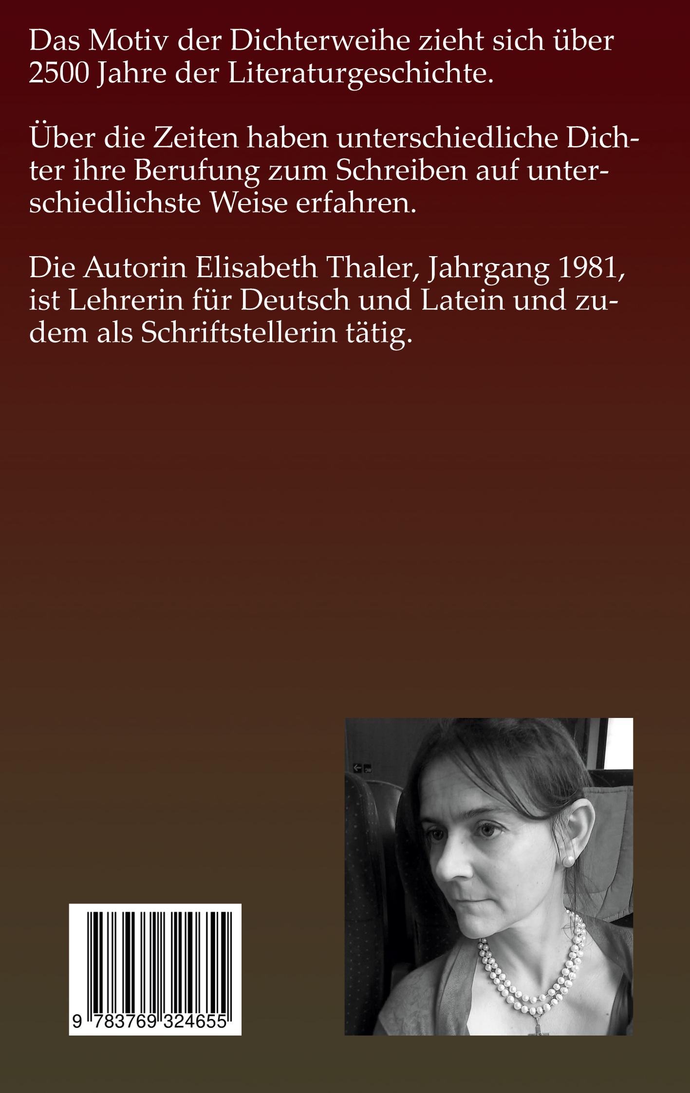 Rückseite: 9783769324655 | Von der Muse geküßt | Elisabeth Thaler | Taschenbuch | 86 S. | Deutsch