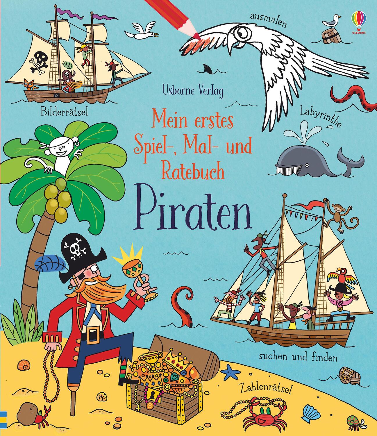 Cover: 9781789412796 | Mein erstes Spiel-, Mal- und Ratebuch: Piraten | Rebecca Gilpin | Buch