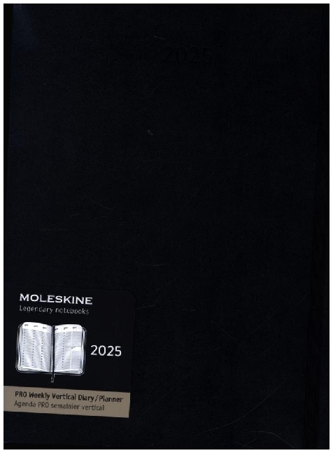 Cover: 8056999270254 | Moleskine 12 Monate Pro Wochen Notizkalender 2025, Pro XL, Schwarz