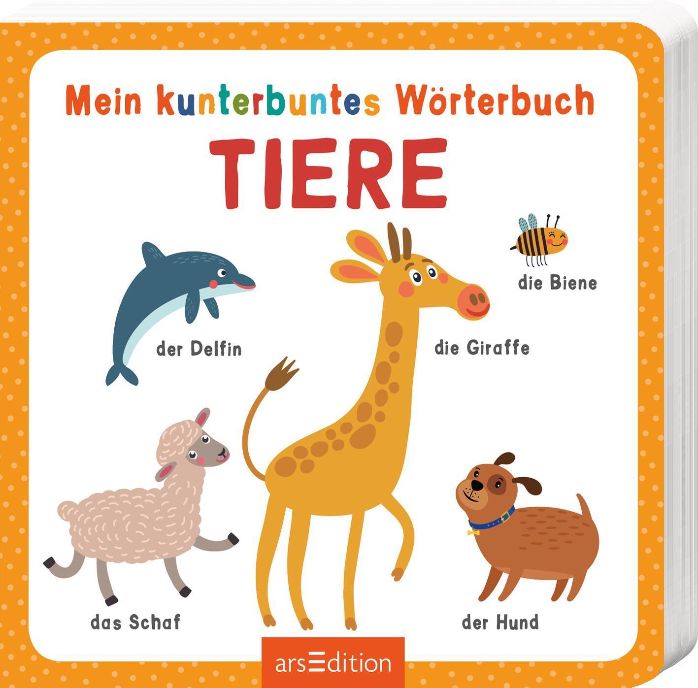 Cover: 9783845845685 | Mein kunterbuntes Wörterbuch - Tiere | Buch | Pappebuch | 20 S. | 2023