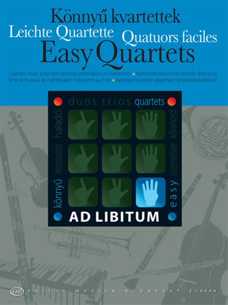 Cover: 9790080148495 | Easy Quartets / Leichte Quartette | EMB Ad Libitum | Stimmensatz