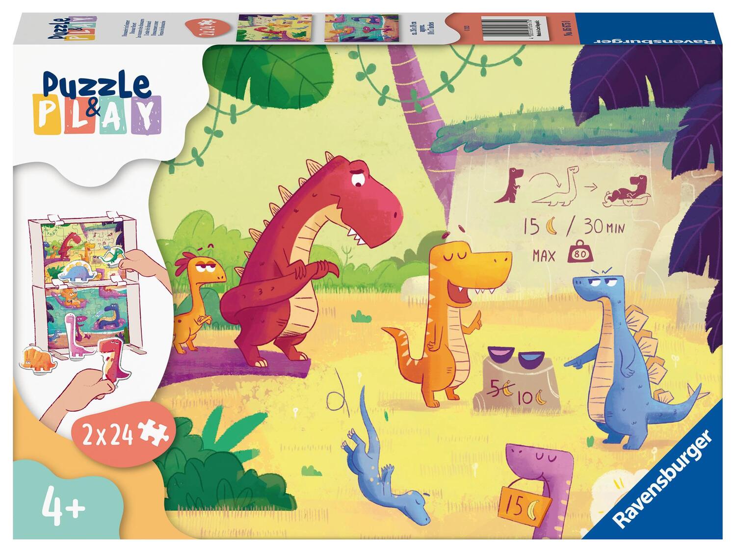 Cover: 4005556056750 | Ravensburger Kinderpuzzle Puzzle&amp;Play 05675 - Dinosaurier im Sommer...