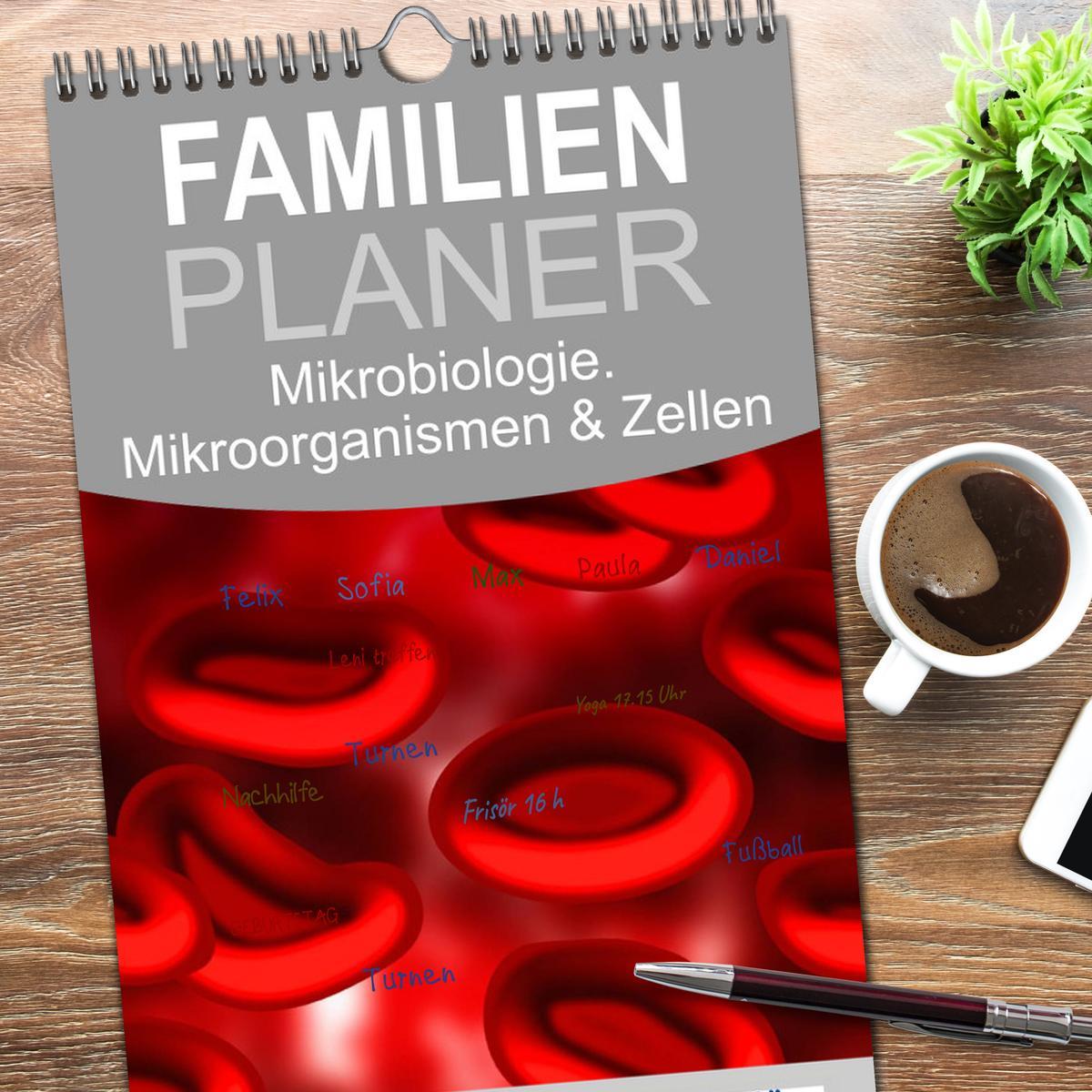 Bild: 9783457119853 | Familienplaner 2025 - Mikrobiologie. Mikroorganismen und Zellen mit...