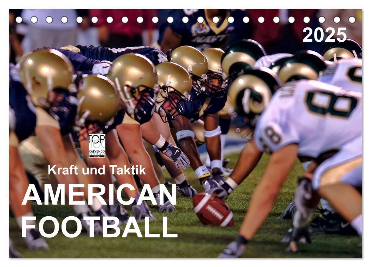 Cover: 9783435595679 | Kraft und Taktik - American Football (Tischkalender 2025 DIN A5...