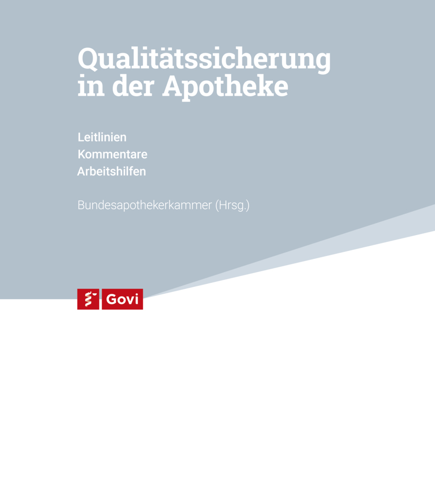 Cover: 9783774111738 | Qualitätssicherung in der Apotheke, 2 Teile | Loseblattausg.. KUNSTORD