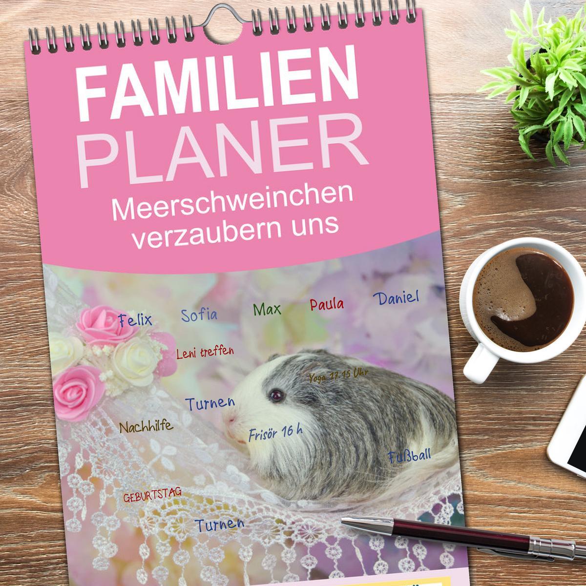 Bild: 9783457102381 | Familienplaner 2025 - Familienplaner MEERSCHWEINCHEN verzaubern uns...