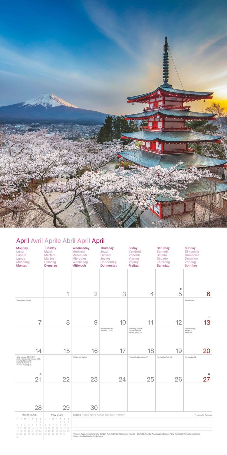 Bild: 4002725994080 | Japan 2025 - Wand-Kalender - Broschüren-Kalender - 30x30 - 30x60...