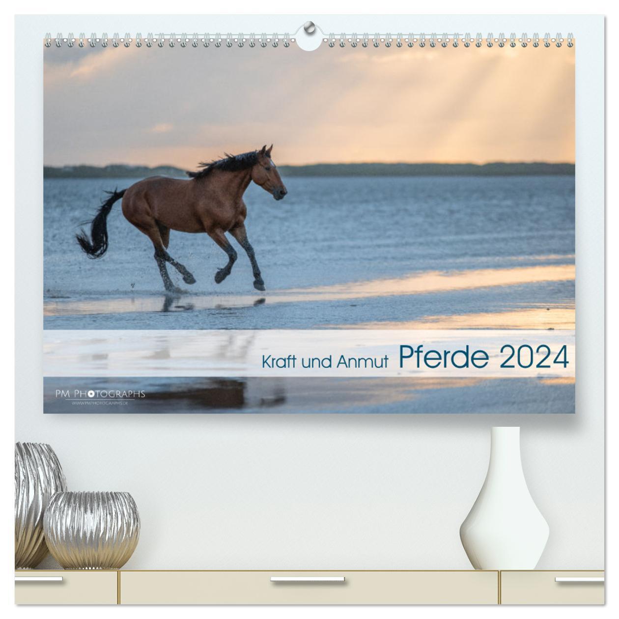 Cover: 9783675629240 | Pferde 2024 Kraft und Anmut (hochwertiger Premium Wandkalender 2024...