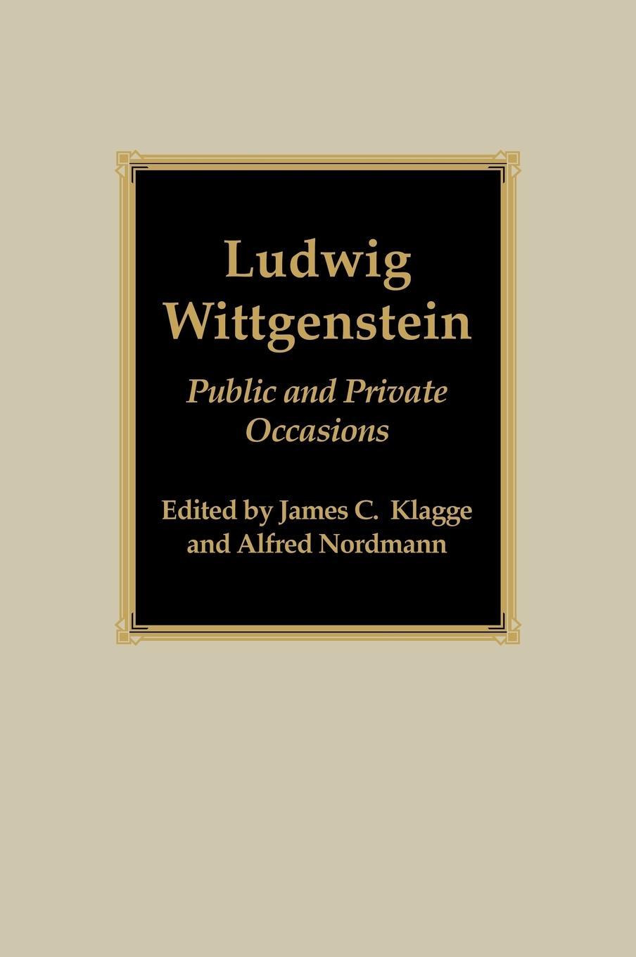 Cover: 9780742512702 | Ludwig Wittgenstein | Public and Private Occasions | Alfred Nordmann