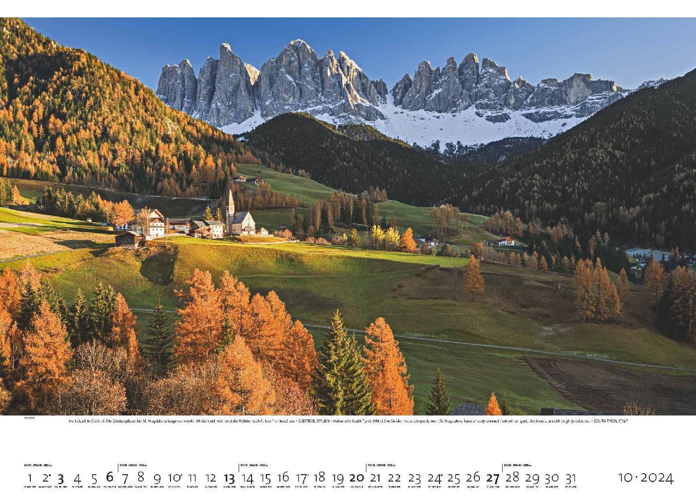 Bild: 4251734300669 | Faszination Alpen 2024 - Bild-Kalender - Poster-Kalender - 70x50