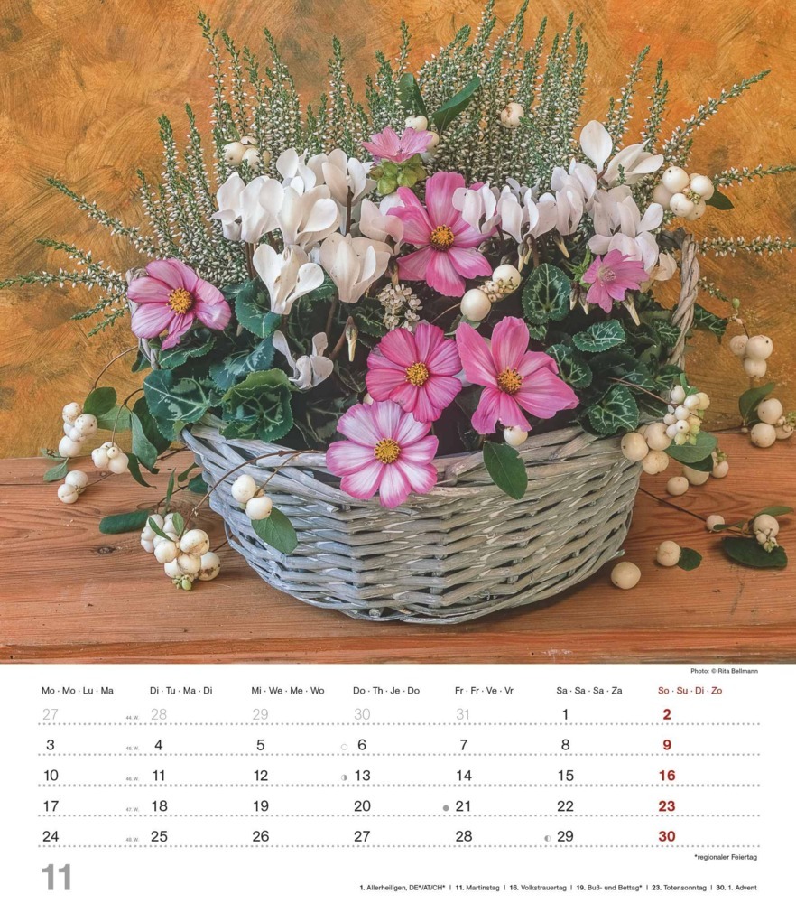 Bild: 4251732342142 | Alpha Edition - Blumenträume 2025 Wandkalender, 30x34cm,...