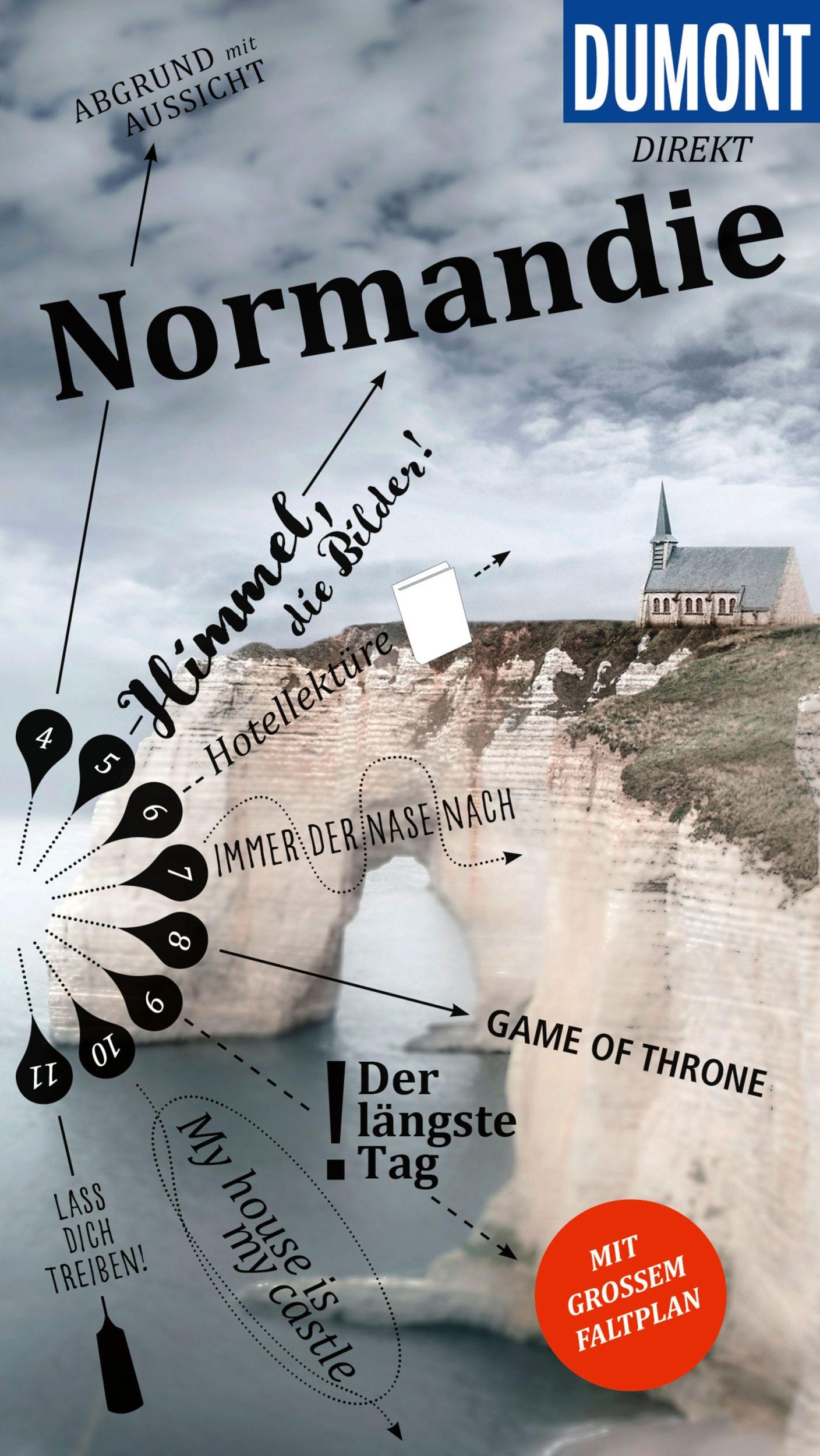 Cover: 9783616001128 | DUMONT direkt Reiseführer Normandie | Mit großem Faltplan | Simon