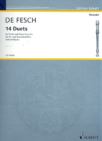 Cover: 9790220102400 | Duets(14) | Willem de Fesch | Buch | Schott Music London