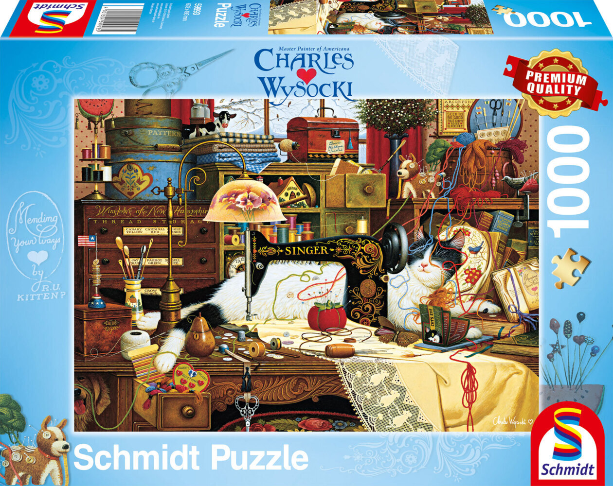 Cover: 4001504599935 | Maggie, die Chaotin | Puzzle Charles Wysocki 1.000 Teile | Spiel