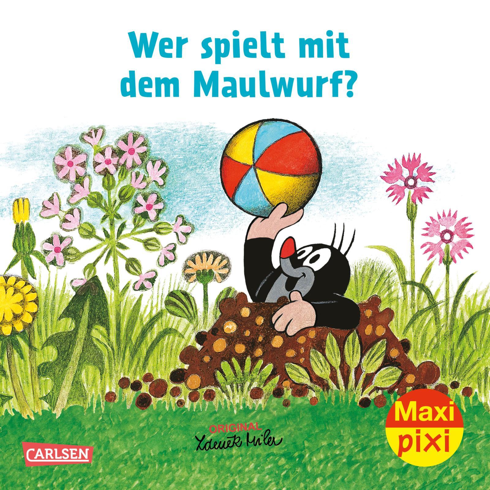 Cover: 9783551059550 | Maxi Pixi 406: VE 5 Wer spielt mit dem Maulwurf? (5 Exemplare) | 2023