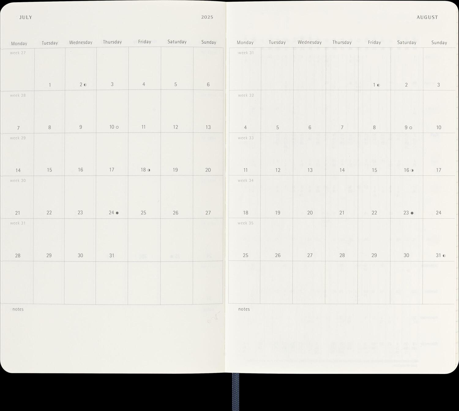 Bild: 8056999270155 | Moleskine 12 Monate Tageskalender 2025, Large/A5, 1 Tag = 1 Seite,...