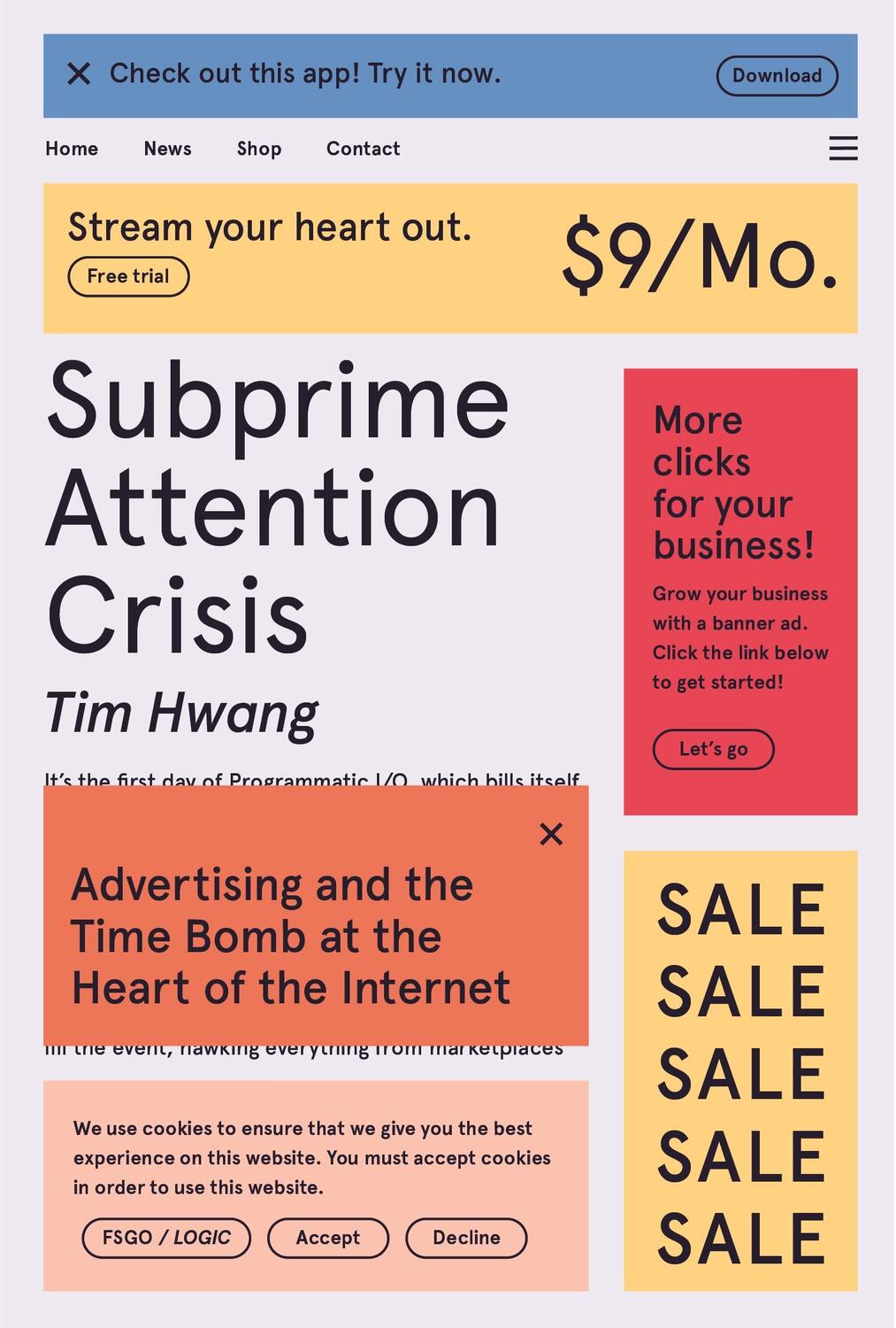 Cover: 9780374538651 | Subprime Attention Crisis | Tim Hwang | Taschenbuch | Englisch | 2020