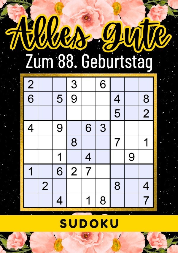 Cover: 9783759810977 | 88 Geburtstag Geschenk Alles Gute zum 88. Geburtstag - Sudoku | Verlag