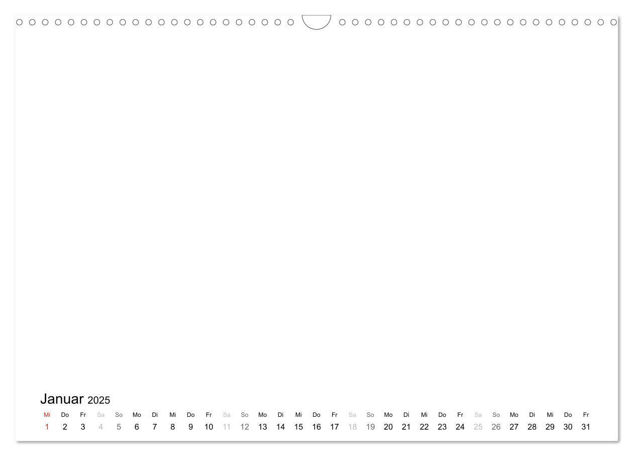 Bild: 9783435769742 | Bastelkalender - Weiss (Wandkalender 2025 DIN A3 quer), CALVENDO...