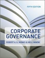 Cover: 9780470972595 | Corporate Governance | Robert A G/Minow, Nell Monks | Taschenbuch