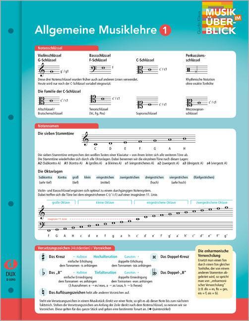 Cover: 9783868493115 | Allgemeine Musiklehre 1 "Musik im Überblick" | Guido Klaus | Broschüre