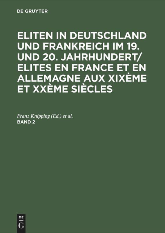 Cover: 9783486560947 | Eliten in Deutschland und Frankreich im 19. und 20....