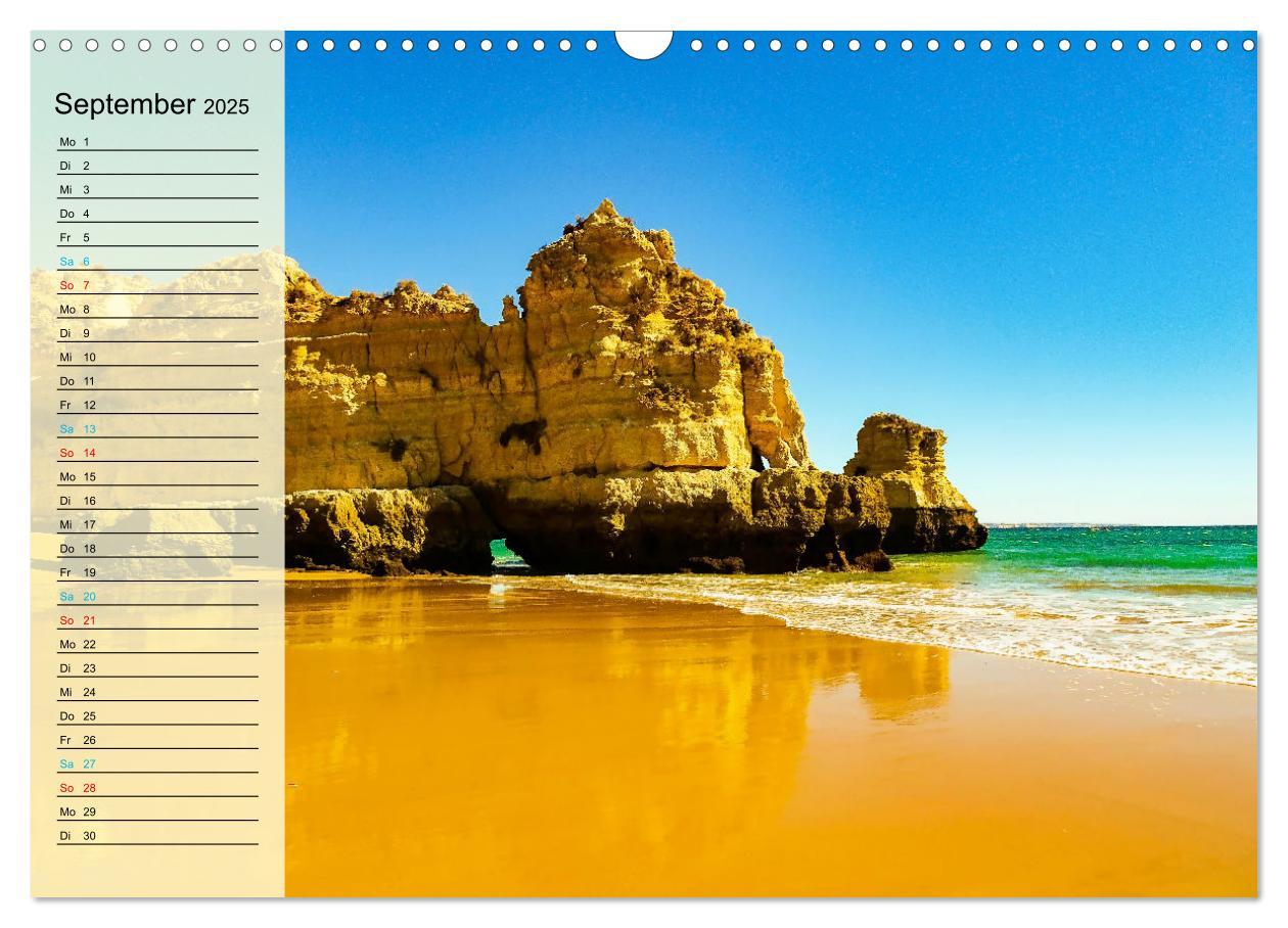 Bild: 9783435091980 | Die Küste der Algarve (Wandkalender 2025 DIN A3 quer), CALVENDO...