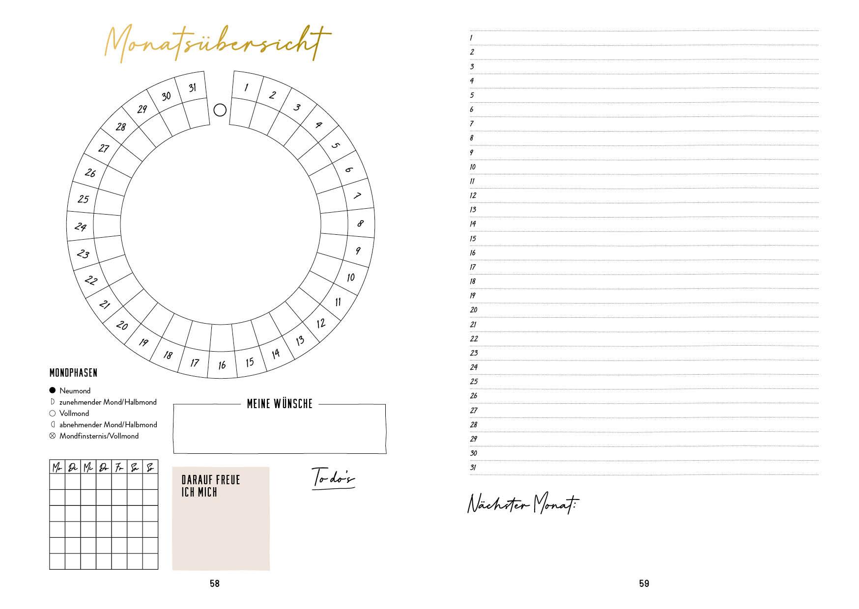 Bild: 9783745915969 | Mein Mondphasen-Journal | Buch | 192 S. | Deutsch | 2027